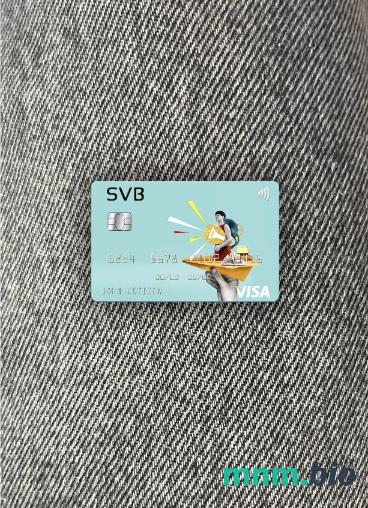 USA SVB Financial Group wygląd zdjęcia karty wizowej skan PSD + zdjęcie